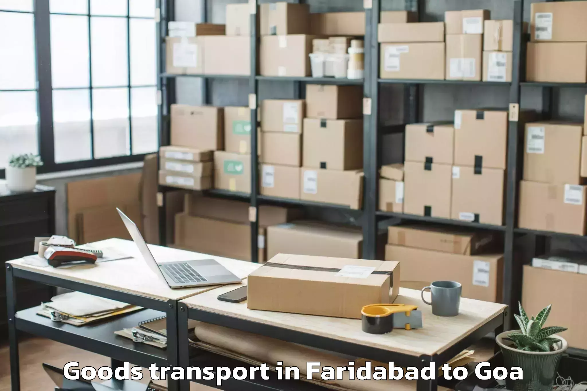 Easy Faridabad to Sanguem Goods Transport Booking